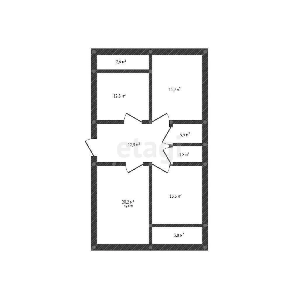 3-к квартира, 86.3м² (улица Константина Гондаря, 98к1) - миниатюра 45