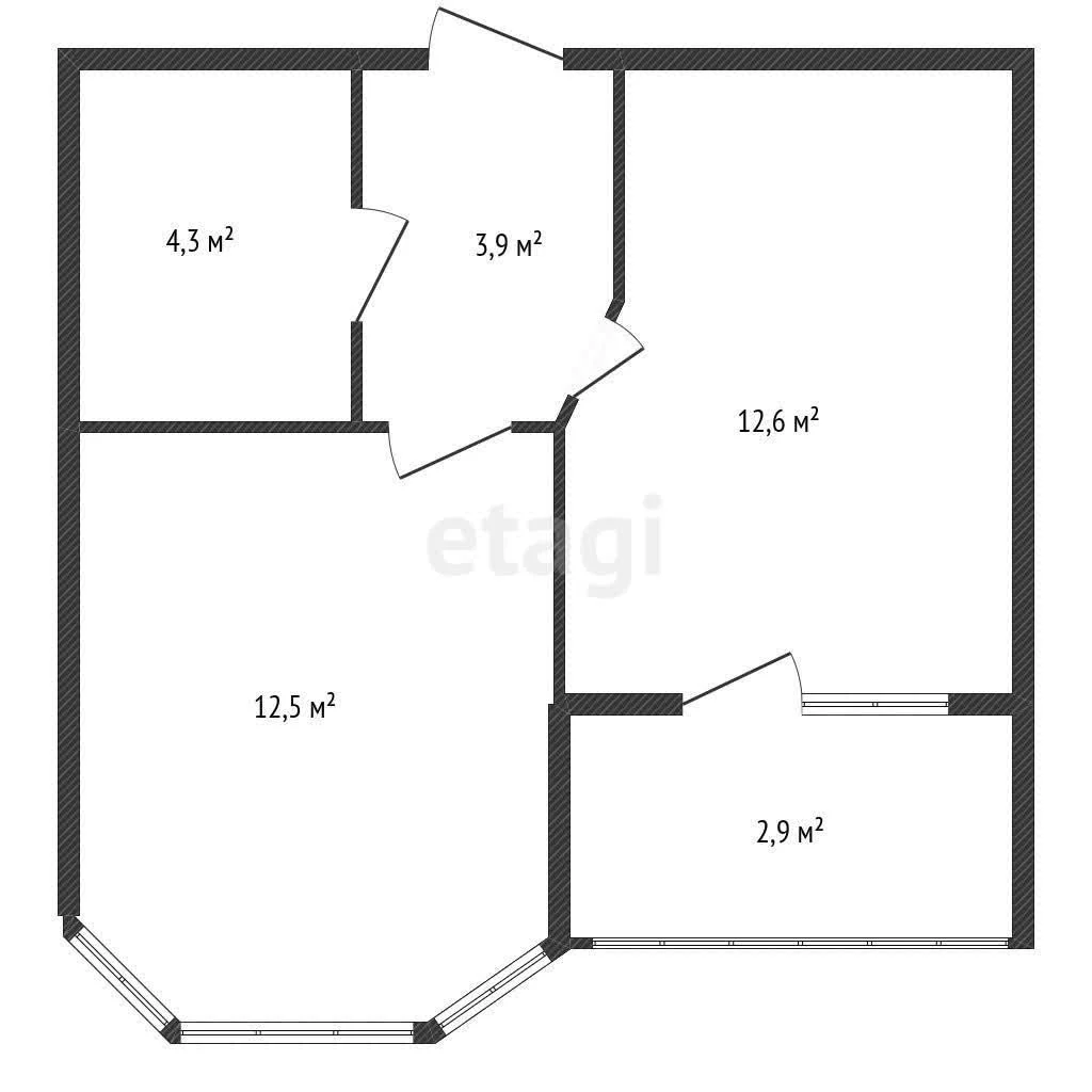 1-к квартира, 33.3м² (улица Красных Партизан, 1/4к16) - миниатюра 10