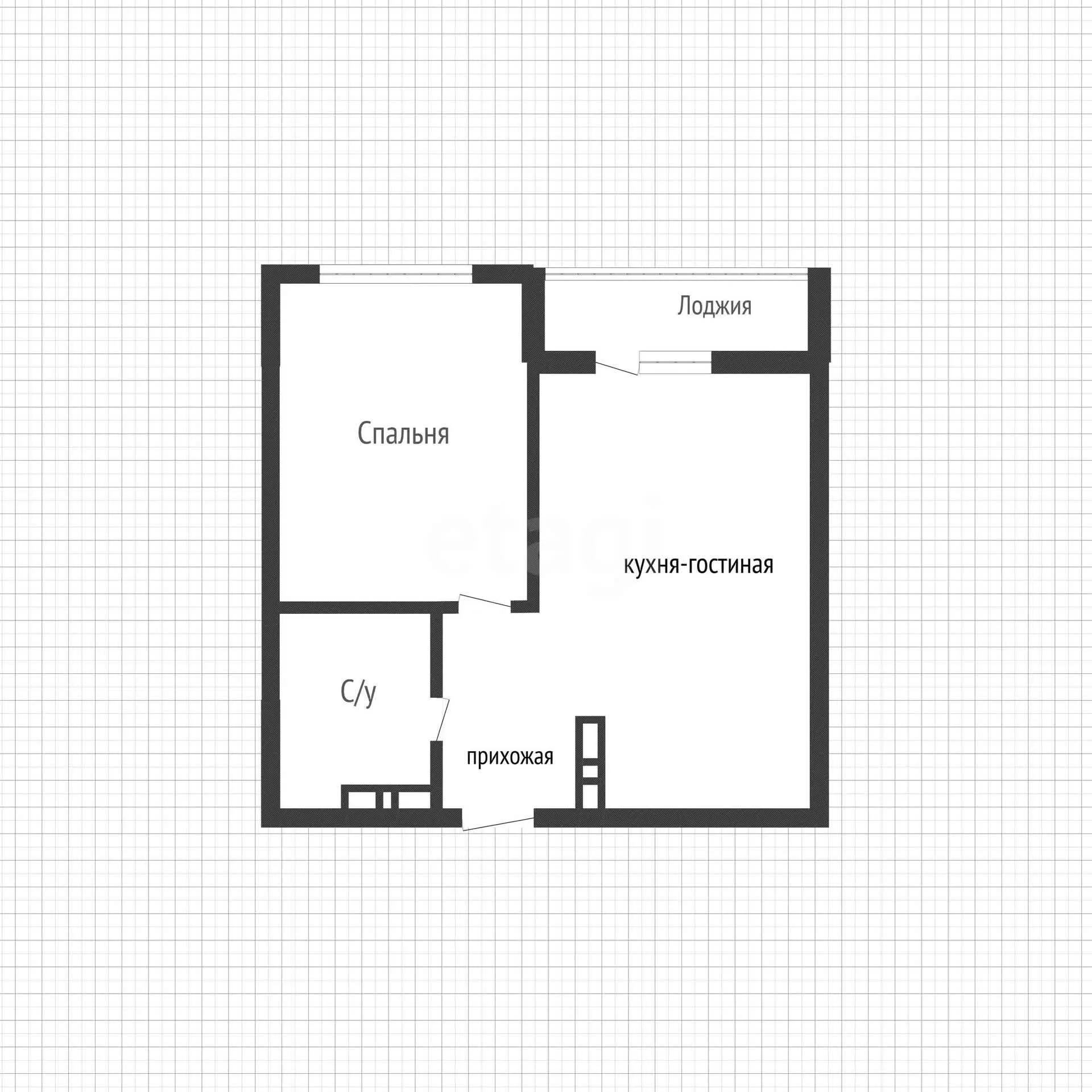 1-к квартира, 33.2м² (Скандинавская улица, 1к7) - миниатюра 36