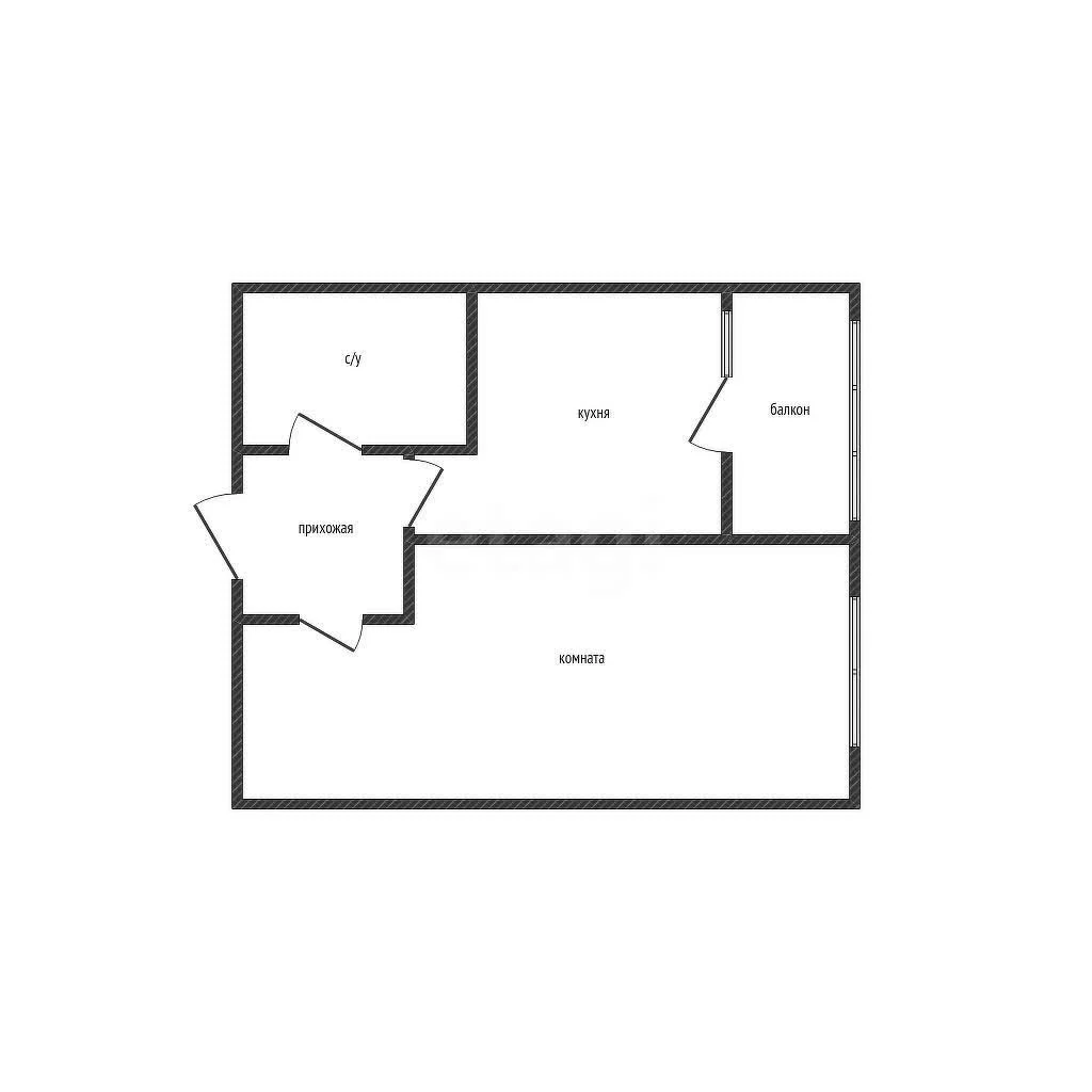 1-к квартира, 35.6м² (улица Лётчика Позднякова, 2к25) - миниатюра 9