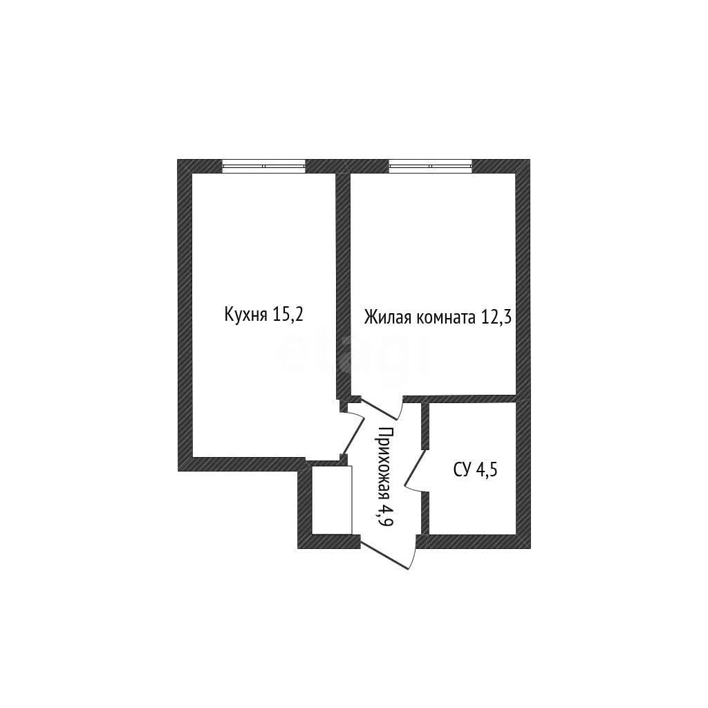 1-к квартира, 36.6м² (улица имени Героя Дангириева, 4к3) - миниатюра 19