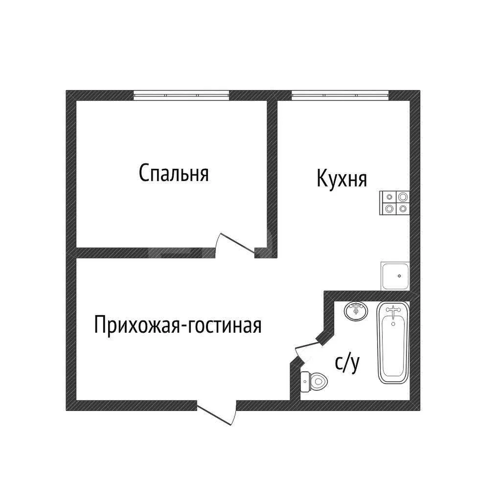 1-к квартира, 37.6м² (Шоссейная улица, 69/1к2) - миниатюра 15