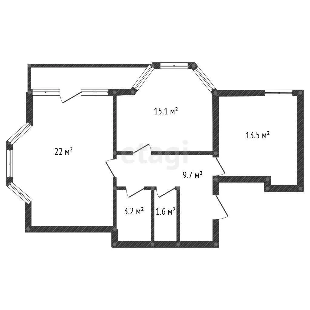 2-к квартира, 65.1м² (Карлсруэвская улица, 2) - миниатюра 37