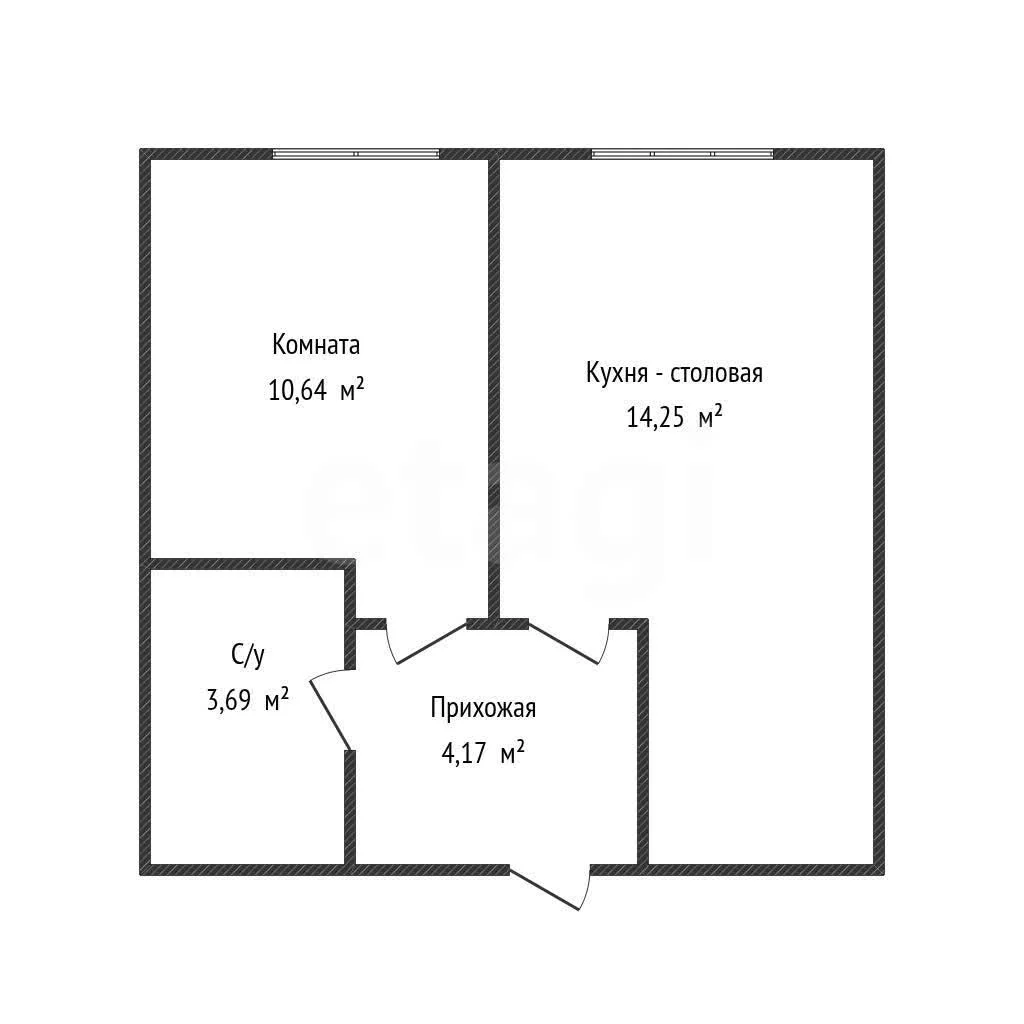 1-к квартира, 33.9м² (Береговая улица, 1к8) - миниатюра 15