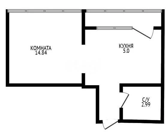 1-к квартира, 25.5м² (улица имени Профессора Малигонова, 38) - миниатюра 15