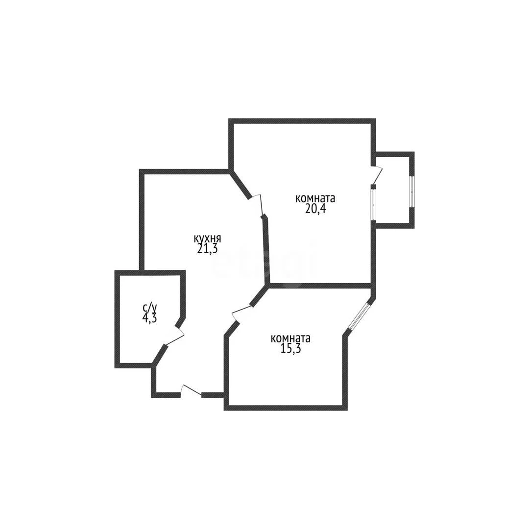2-к квартира, 61.5м² (Длинная улица, 192) - миниатюра 19