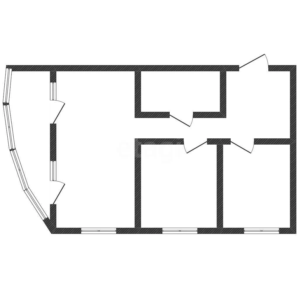 2-к квартира, 60.4м² (улица Цезаря Куникова, 24к1) - миниатюра 10