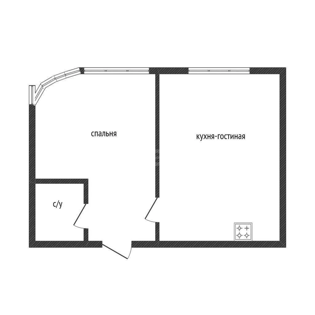 1-к квартира, 36м² (улица Ивана Беличенко, 89) - миниатюра 17