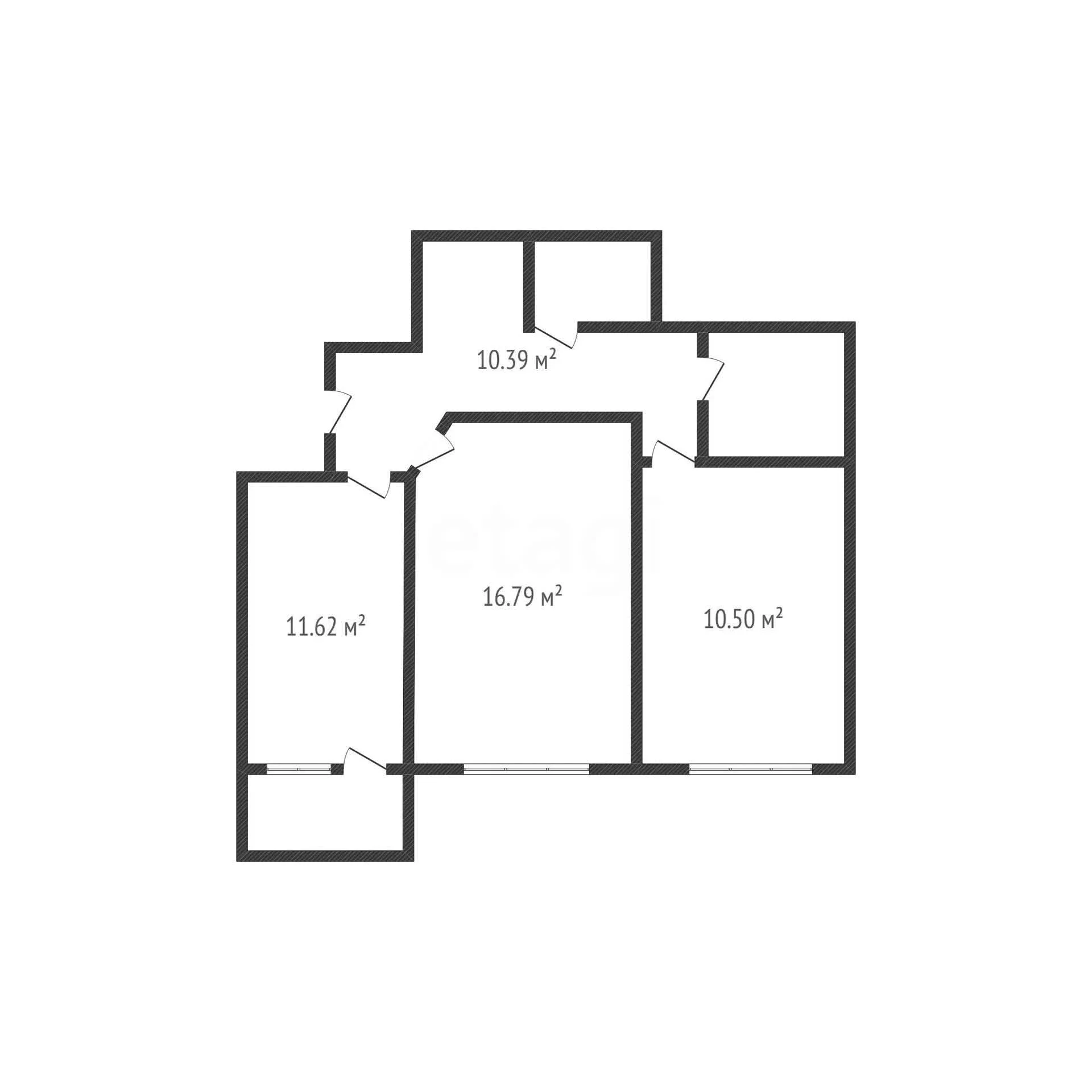 2-к квартира, 54.3м² (улица имени 40-летия Победы, 33/1) - миниатюра 14