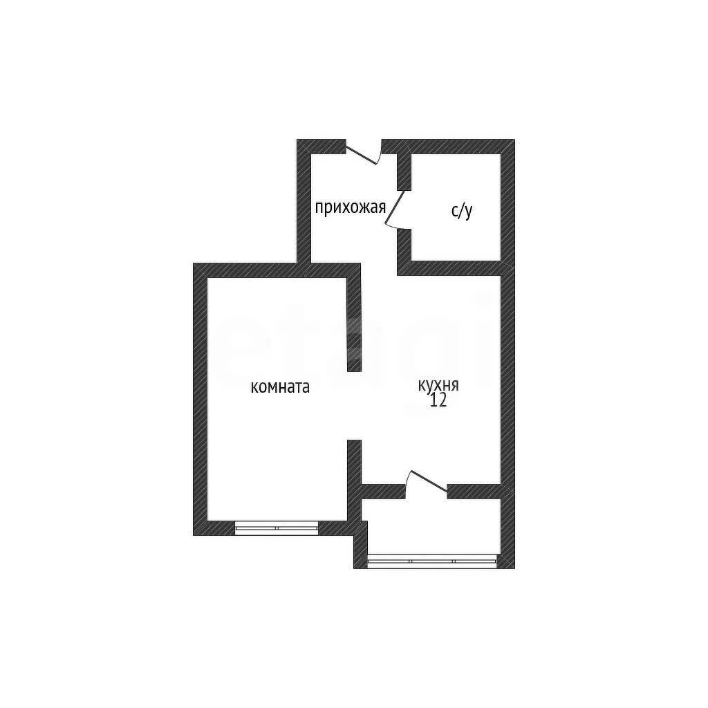 1-к квартира, 40.2м² (Домбайская улица, 12) - миниатюра 11