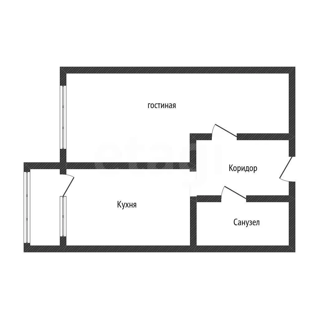 1-к квартира, 39.8м² (Кореновская улица, 57к1) - миниатюра 19