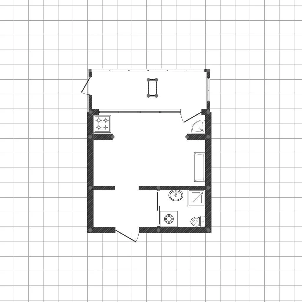 Студия, 26.1м² (улица Шевкунова, 20) - миниатюра 19