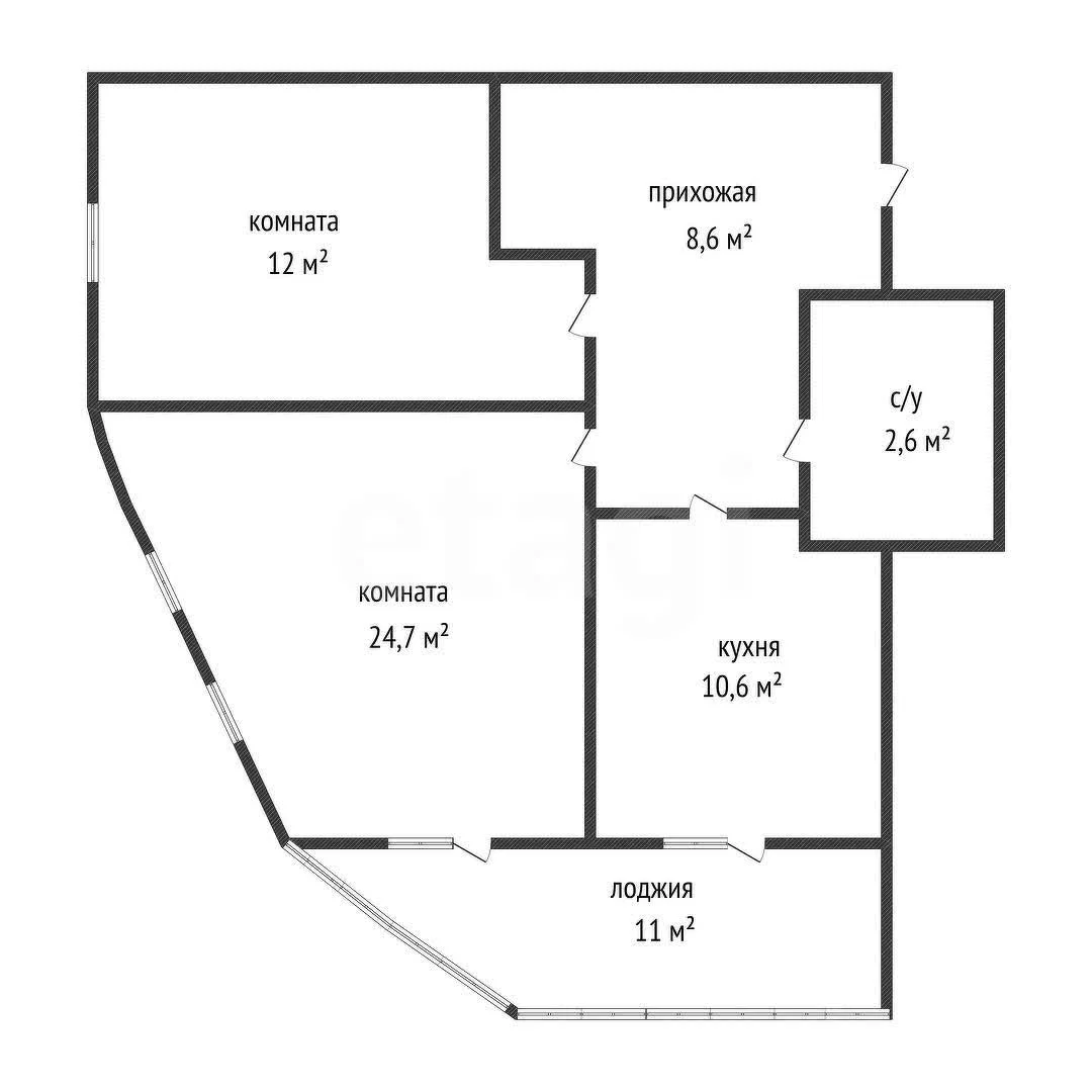 2-к квартира, 60.6м² (улица Адмирала Серебрякова, 3к3) - миниатюра 13