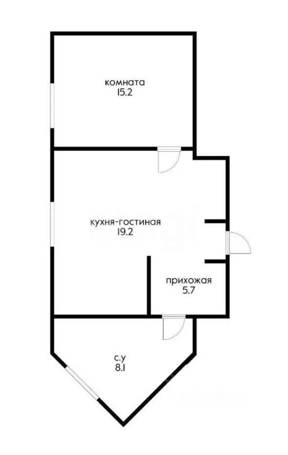 1-к квартира, 47.9м² (улица имени 40-летия Победы, 33г) - миниатюра 7