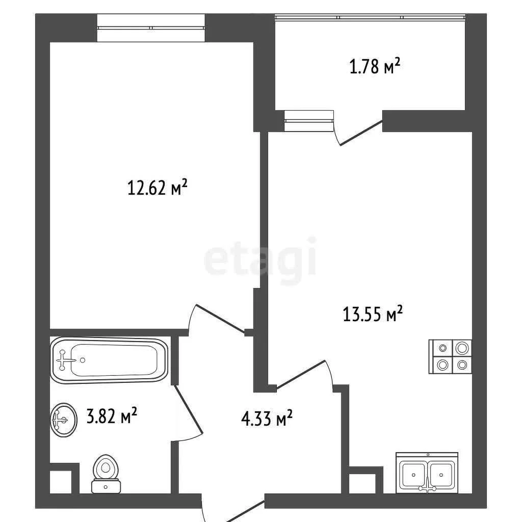 1-к квартира, 35.9м² (Природная улица, 10бк24) - миниатюра 15