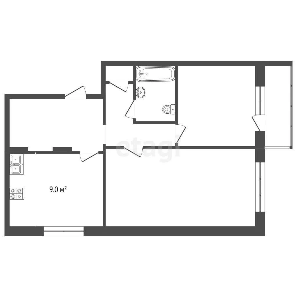 2-к квартира, 59.2м² (Черкасская улица, 72) - миниатюра 31