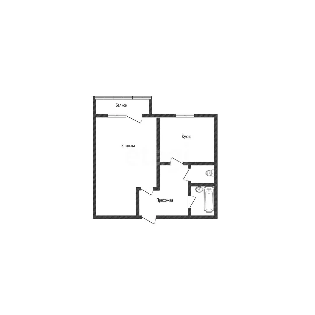 1-к квартира, 34м² (улица Мира, 64) - миниатюра 5