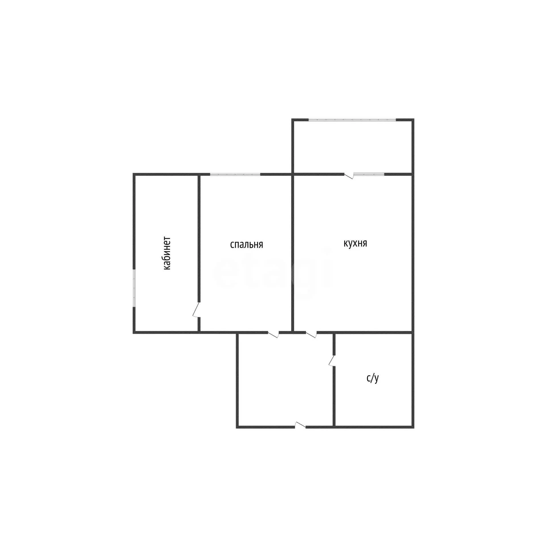 1-к квартира, 35.5м² (улица имени В.М. Комарова, 21б) - миниатюра 19