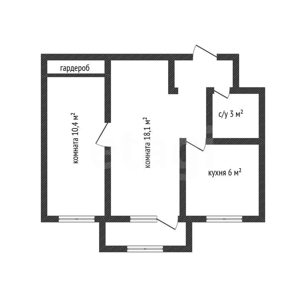 2-к квартира, 46.5м² (Северная улица, 493) - миниатюра 7