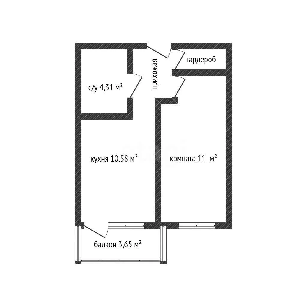 1-к квартира, 33.3м² (улица Красных Партизан, 1/4к2) - миниатюра 18