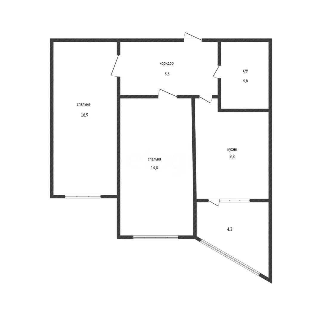 2-к квартира, 54.9м² (улица Адмирала Серебрякова, 3к3) - миниатюра 22