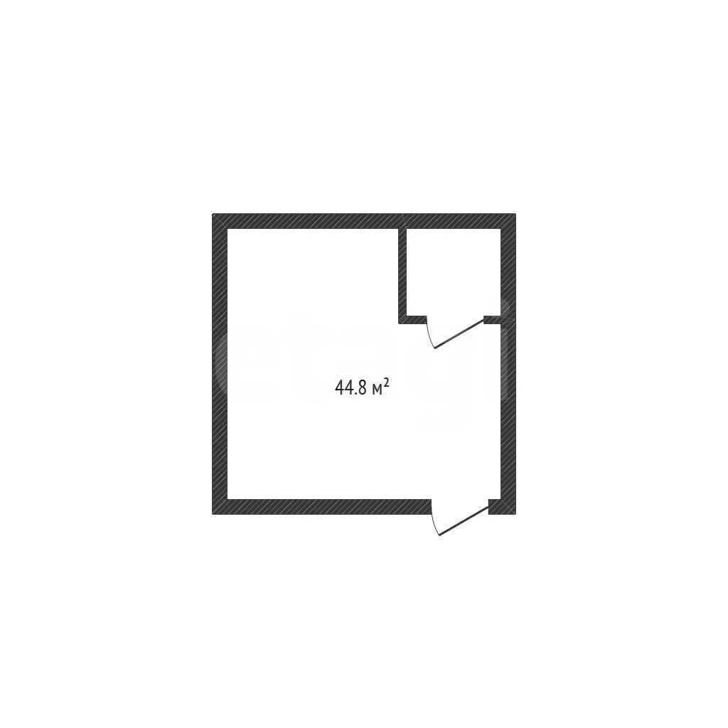 Студия, 44.8м² (Народная улица, 32а) - миниатюра 10