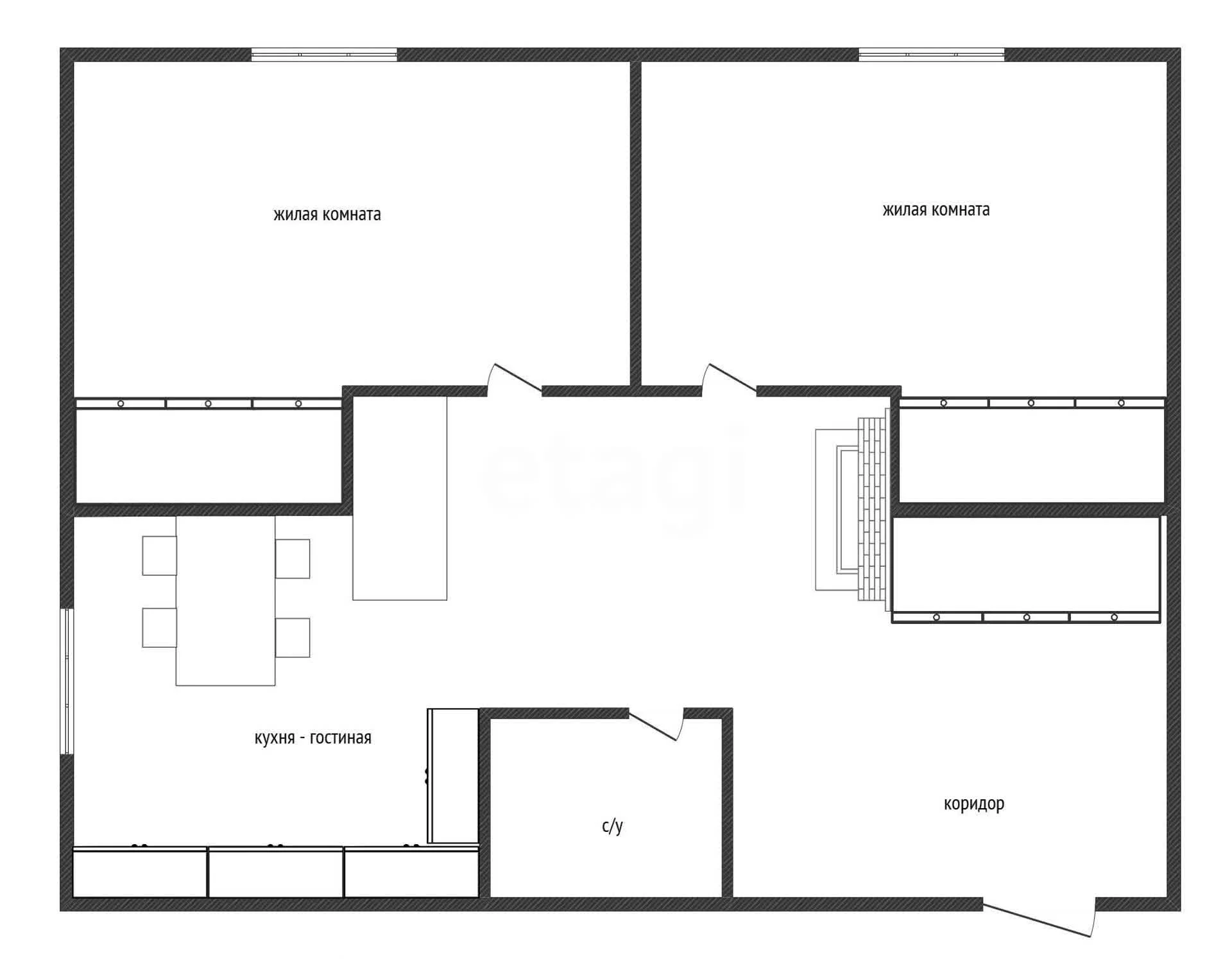 2-к квартира, 63.4м² (улица имени Героя Георгия Бочарникова, 1) - миниатюра 40