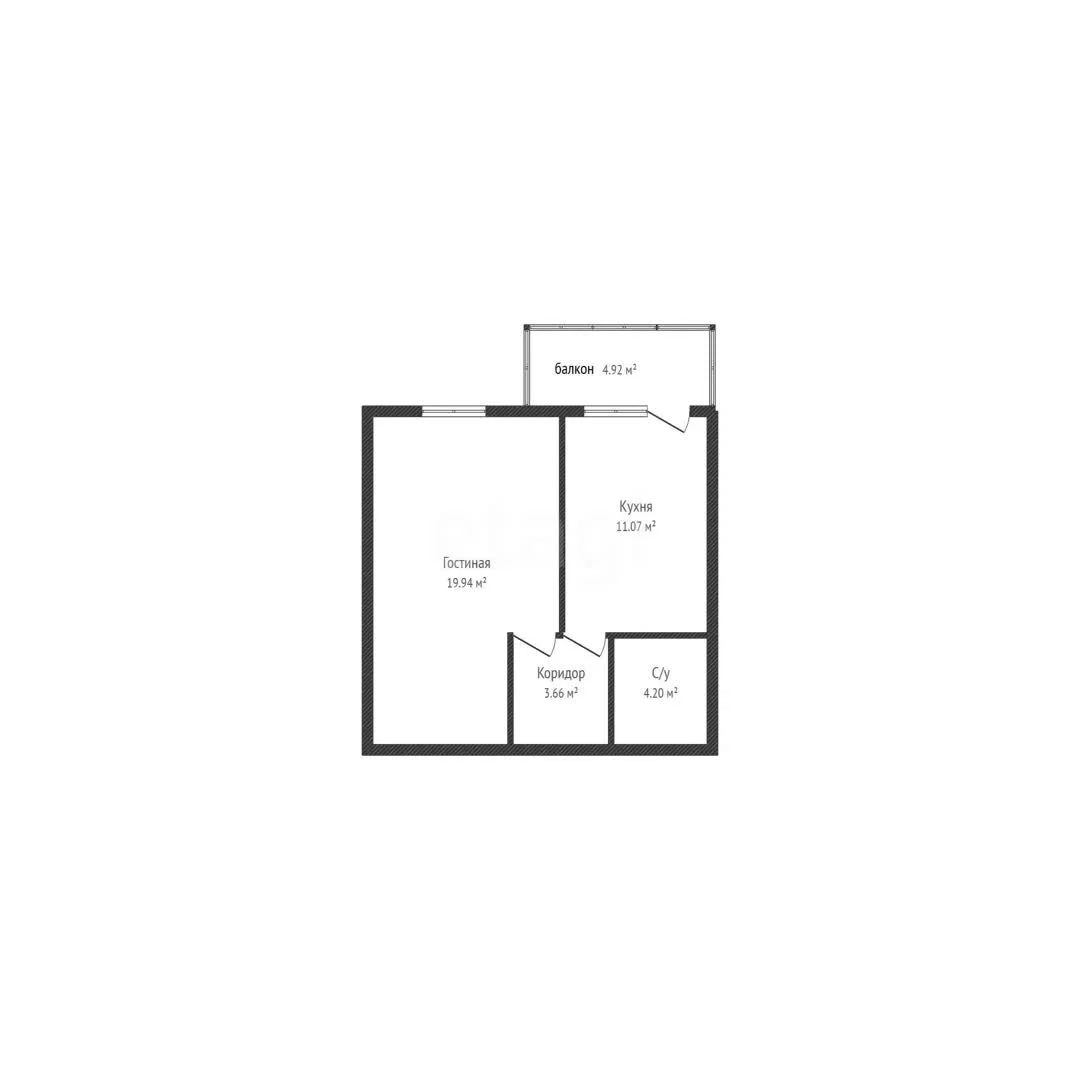 1-к квартира, 38.7м² (Кореновская улица, 57к1) - миниатюра 35
