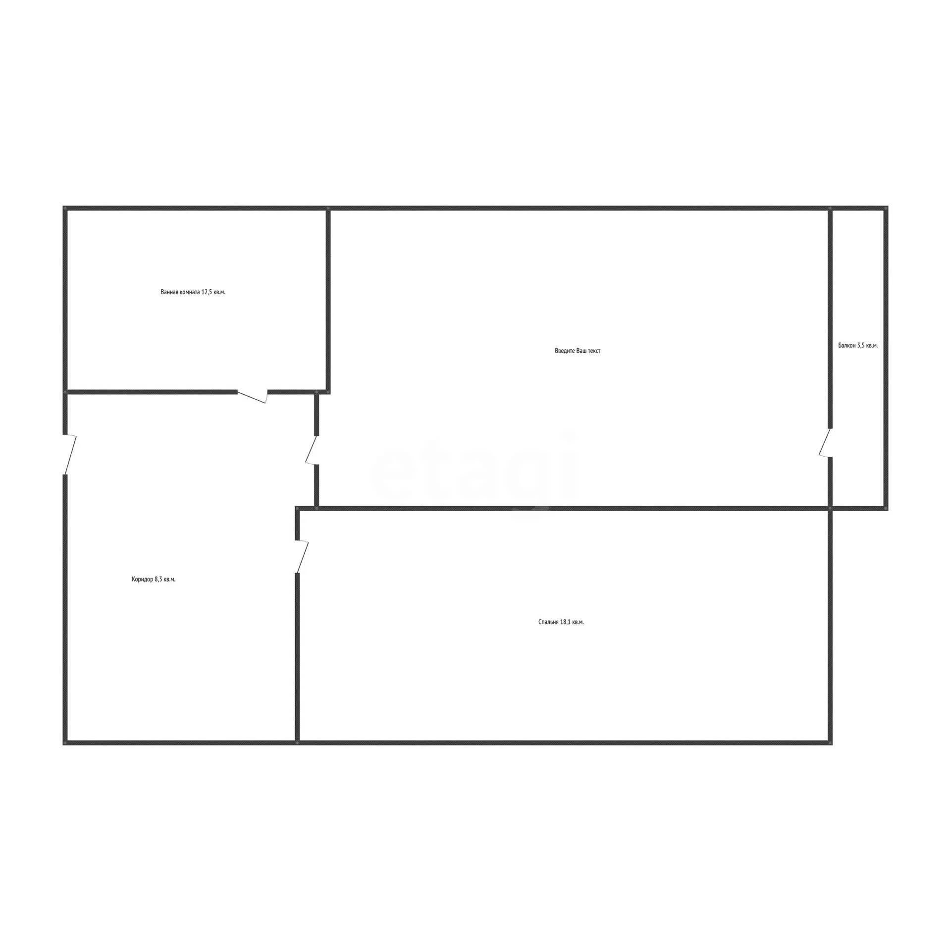 1-к квартира, 42.9м² (улица Петра Метальникова, 5к3) - миниатюра 11