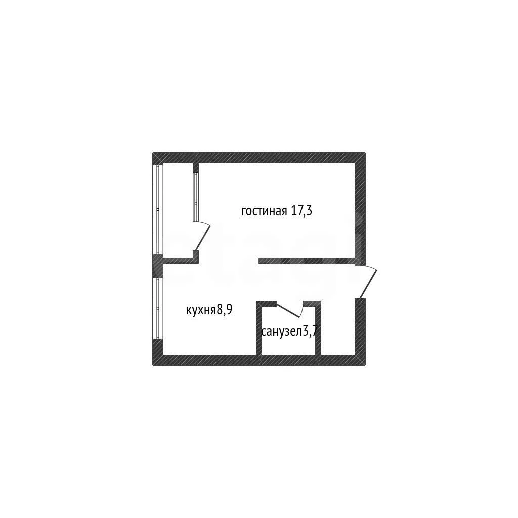 1-к квартира, 35.9м² (Агрохимическая улица, 103) - миниатюра 31