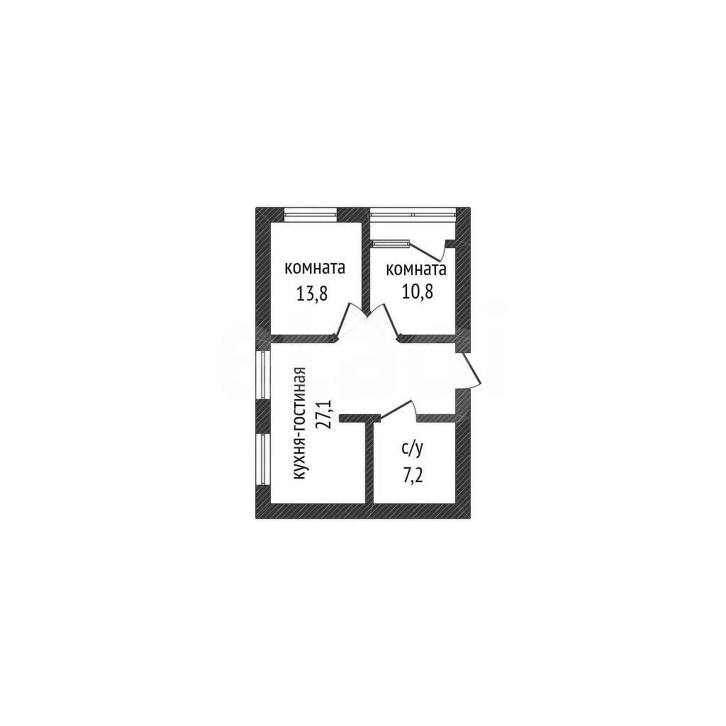3-к квартира, 61.5м² (Агрохимическая улица, 107) - миниатюра 13