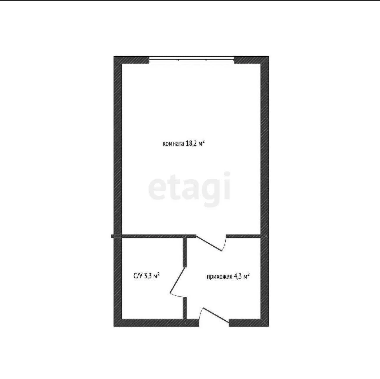 Студия, 22м² (Базовская улица, 21к1) - миниатюра 15