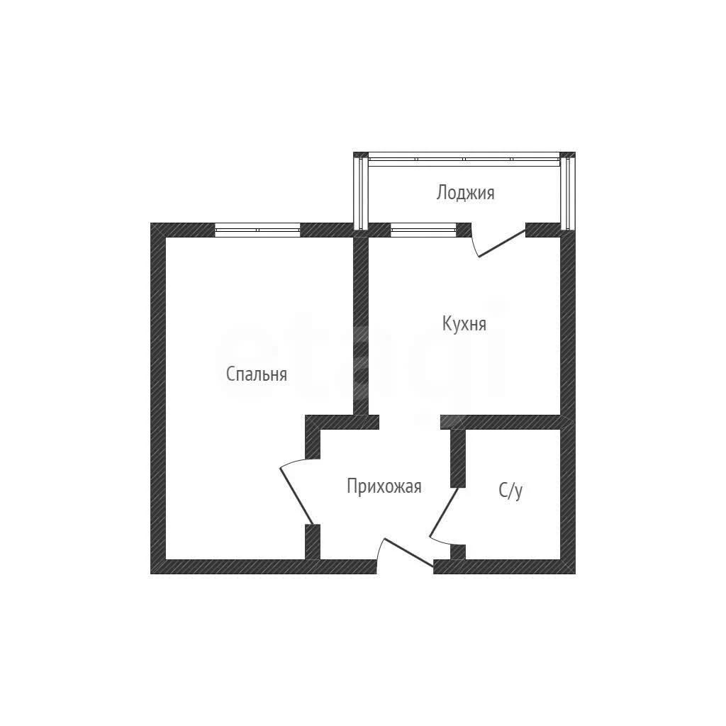 1-к квартира, 26м² (Бжегокайская улица, 31/3к4) - миниатюра 18