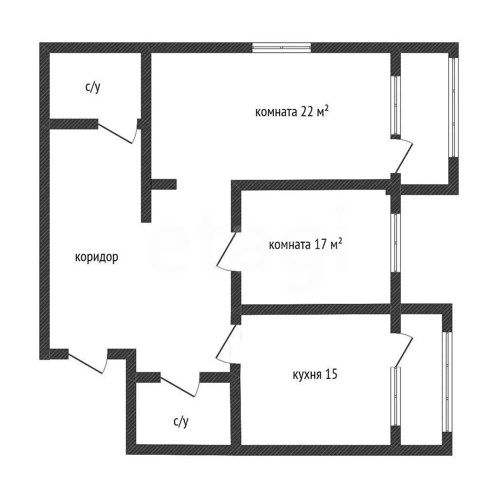 2-к квартира, 80.3м² (Промышленная улица, 33) - миниатюра 8
