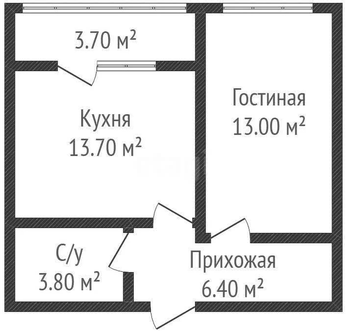 1-к квартира, 37.2м² (Скандинавская улица, 1к2) - миниатюра 28