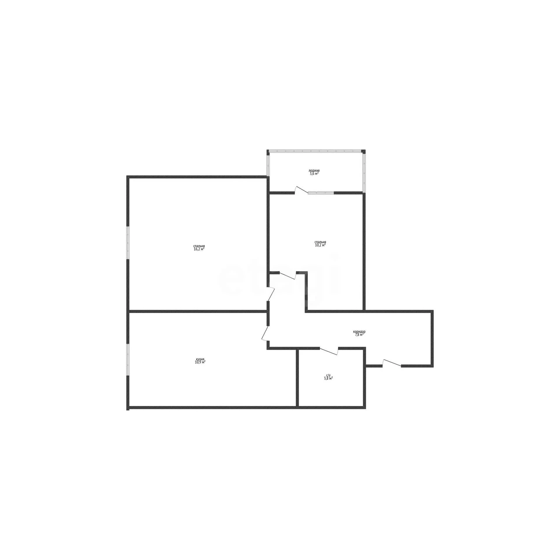 2-к квартира, 49м² (улица Даниила Смоляна, 71к1) - миниатюра 10