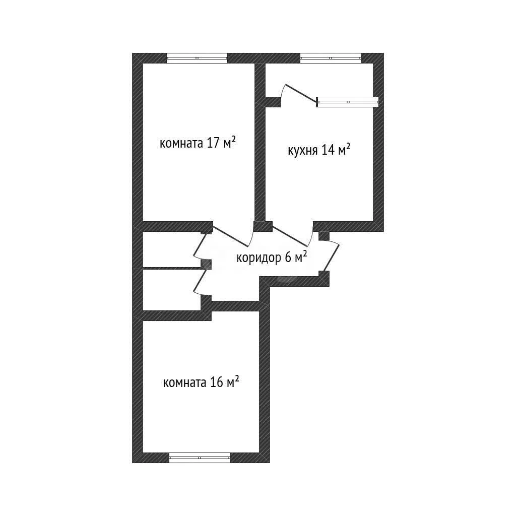 2-к квартира, 57.7м² (улица Наставников, 12) - миниатюра 8