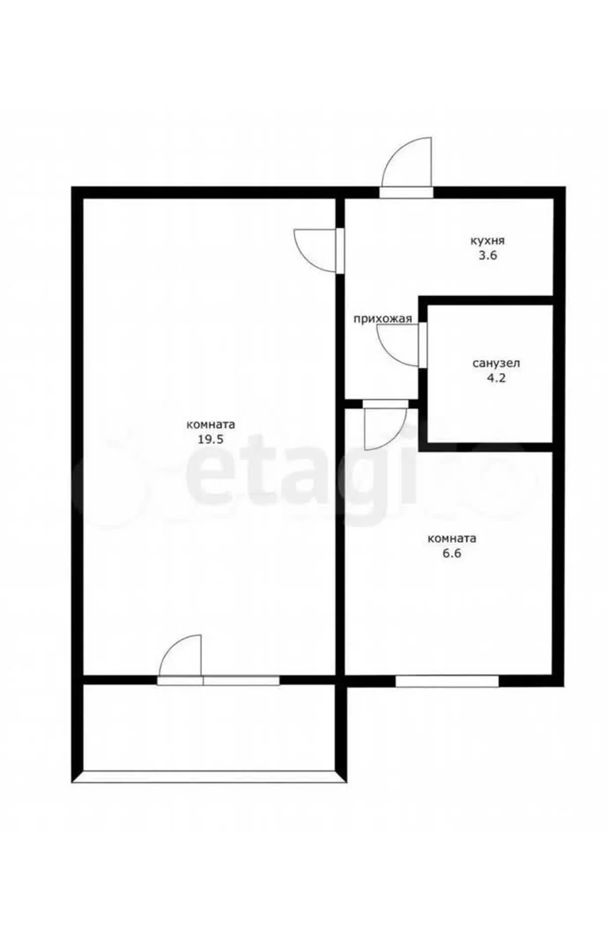 1-к квартира, 32.5м² (улица 70-летия Октября, 12/1) - миниатюра 8