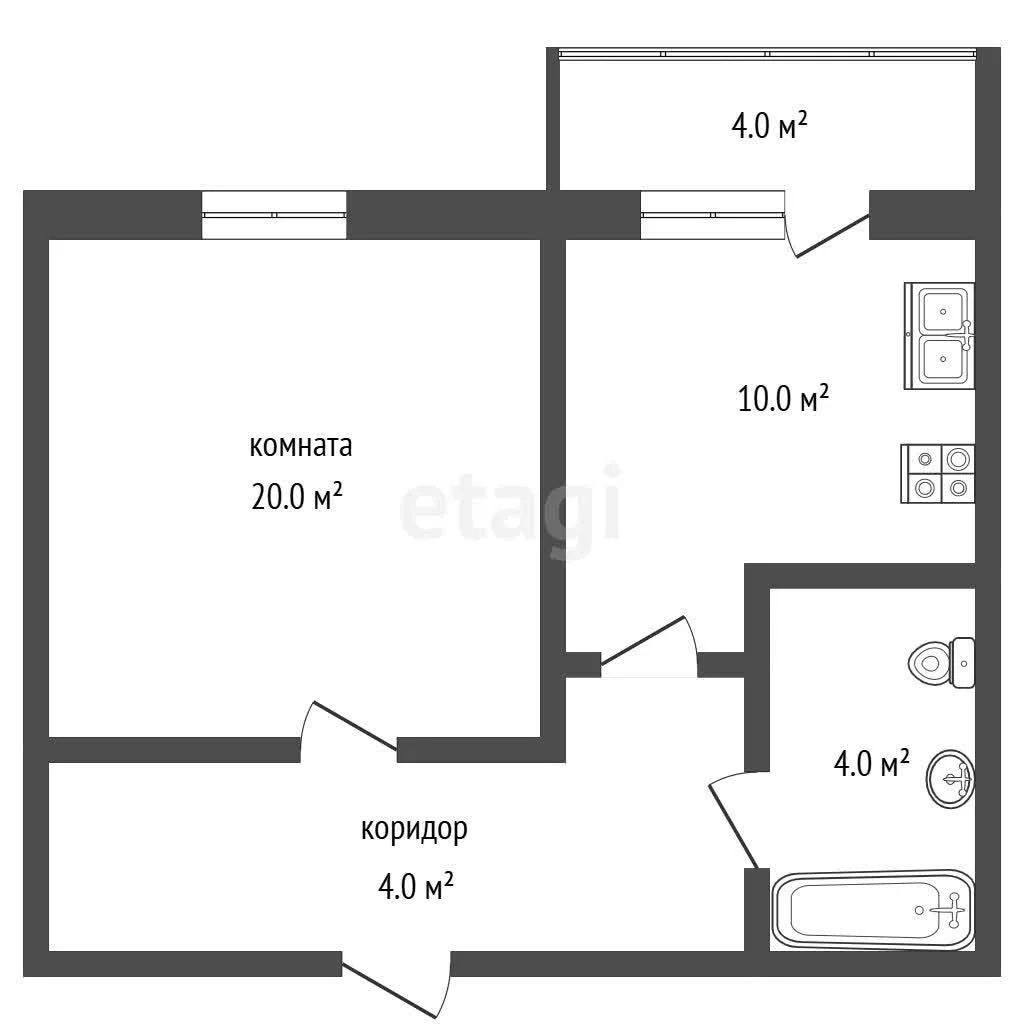 1-к квартира, 37.1м² (Адмиралтейский бульвар, 3) - миниатюра 18