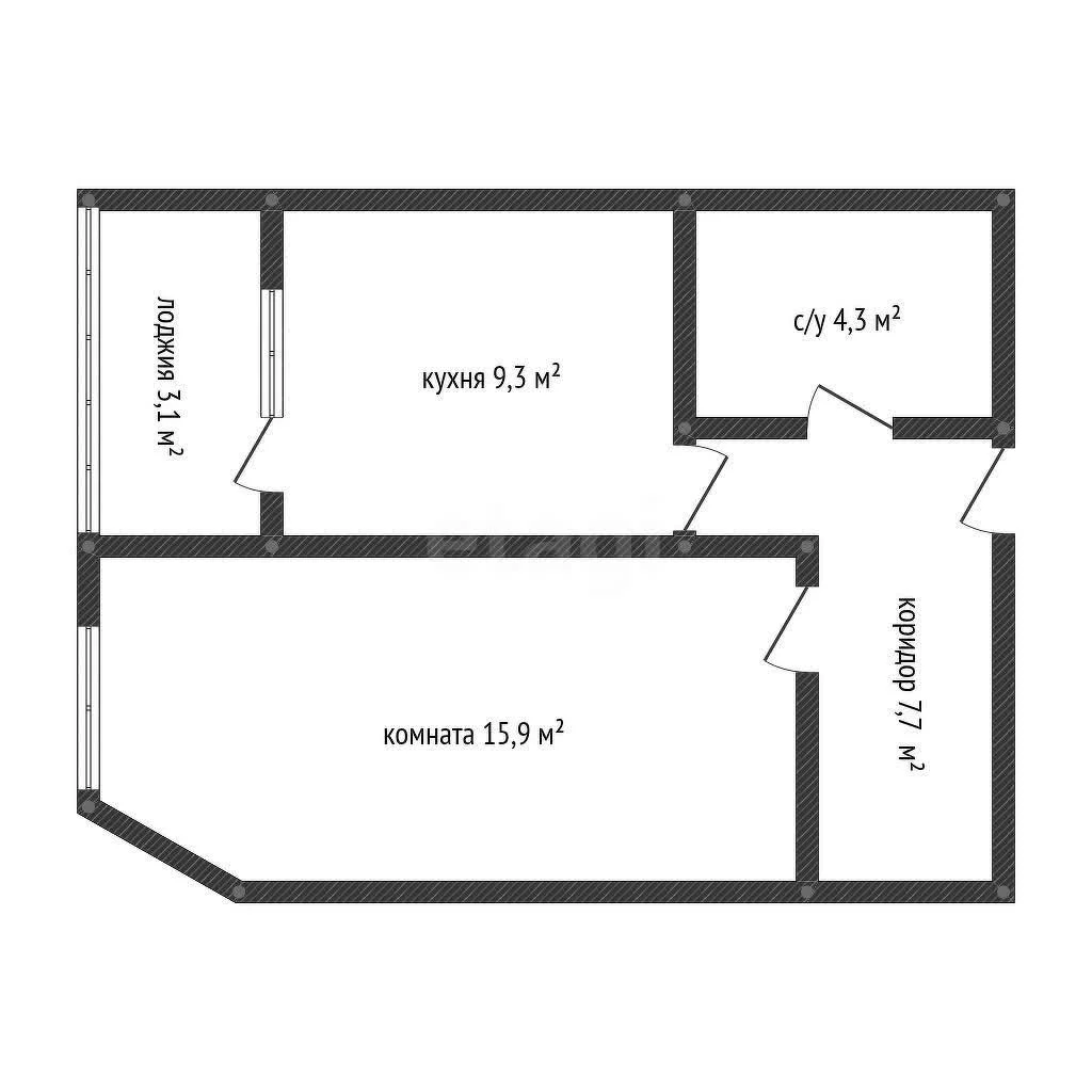 1-к квартира, 37.2м² (улица Адмирала Серебрякова, 3к3) - миниатюра 24