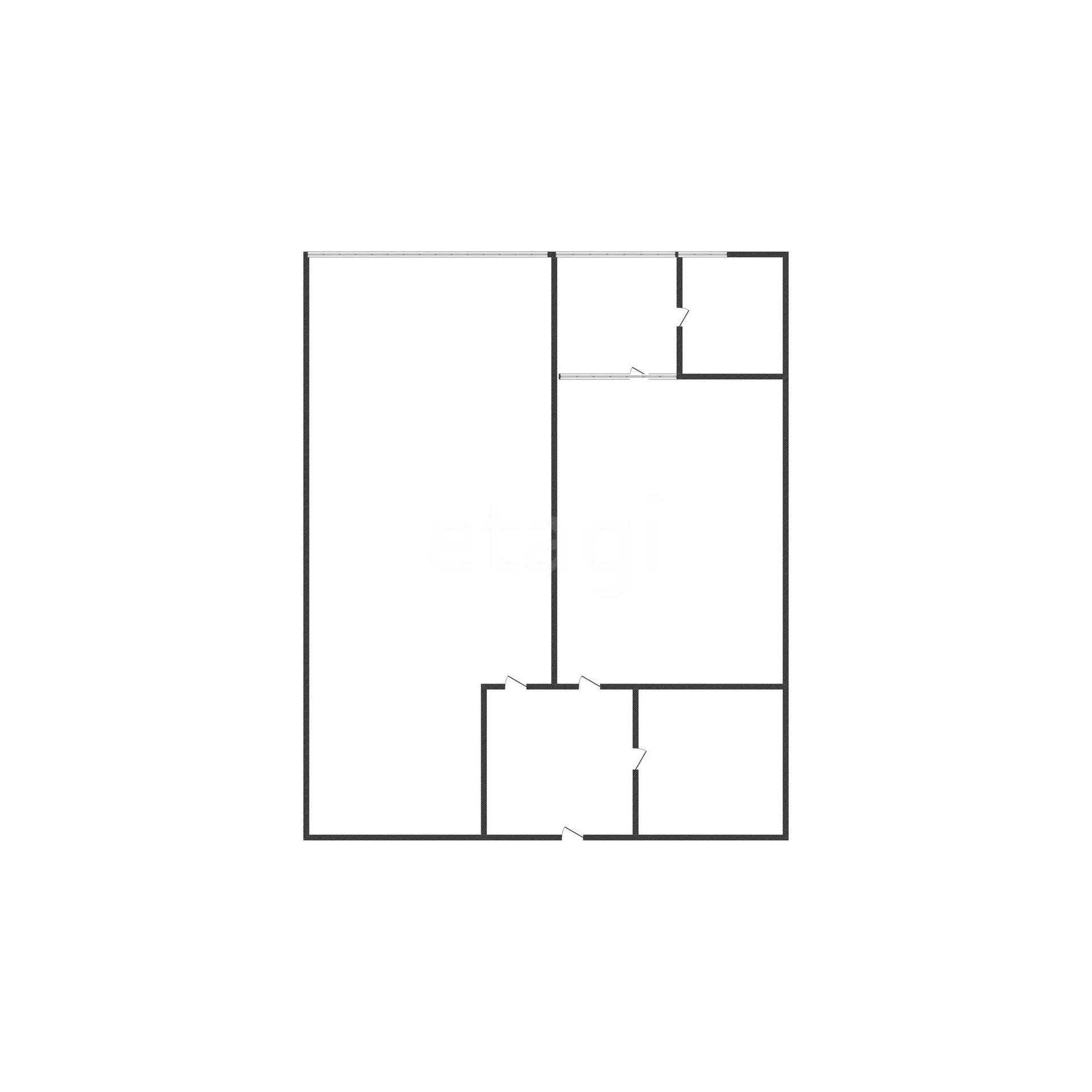 1-к квартира, 43.2м² (Школьная улица, 1) - миниатюра 6