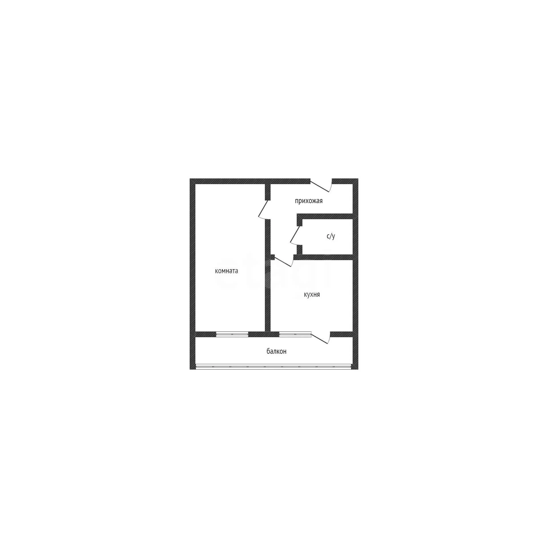 1-к квартира, 30.5м² (Карельская улица, 51/9) - миниатюра 16