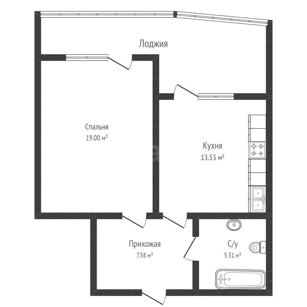 1-к квартира, 47.1м² (Старокубанская улица, 137/1к1) - миниатюра 2