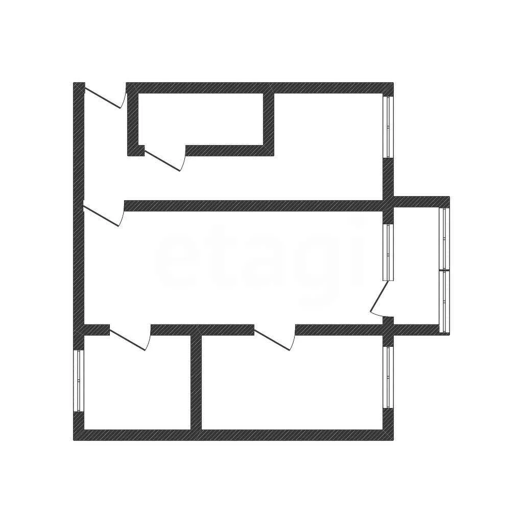 3-к квартира, 51.5м² (улица Гагарина, 75) - миниатюра 26