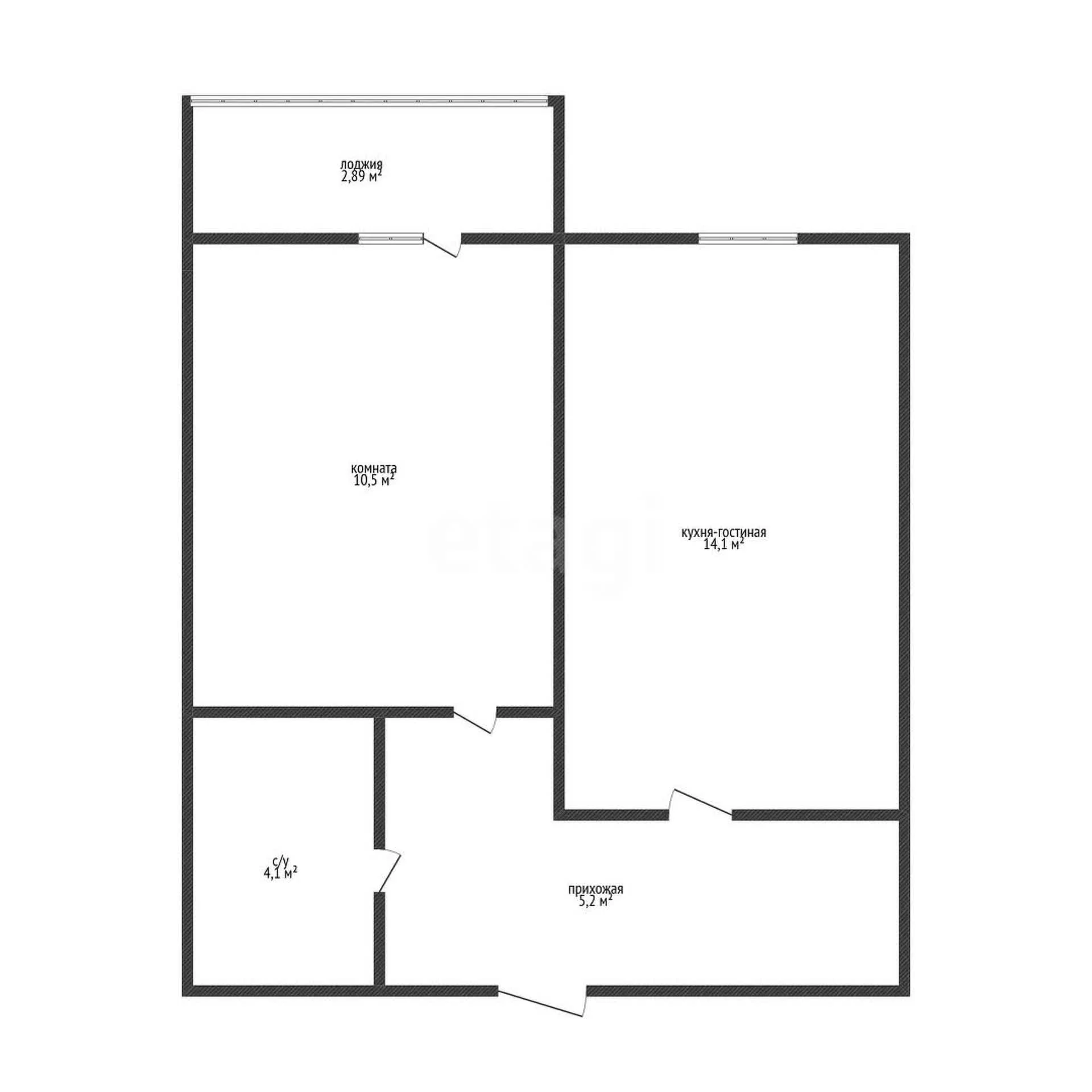 1-к квартира, 33.9м² (улица имени Героя Георгия Бочарникова, 4к2) - миниатюра 11