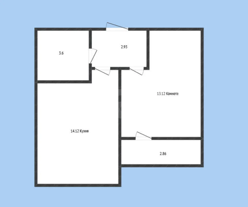1-к квартира, 35.2м² (улица имени Владимира Жириновского, ) - миниатюра 9