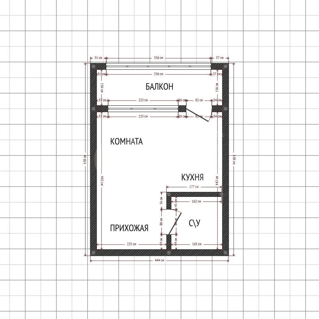 Студия, 22.4м² (улица им. Сорока А.М., 2) - миниатюра 10