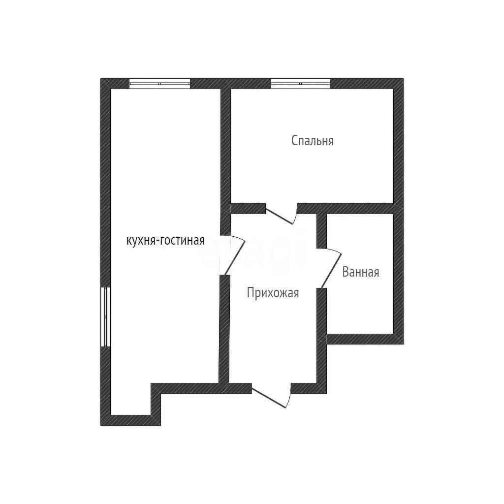 1-к квартира, 36м² (улица Шевцова, 8) - миниатюра 17