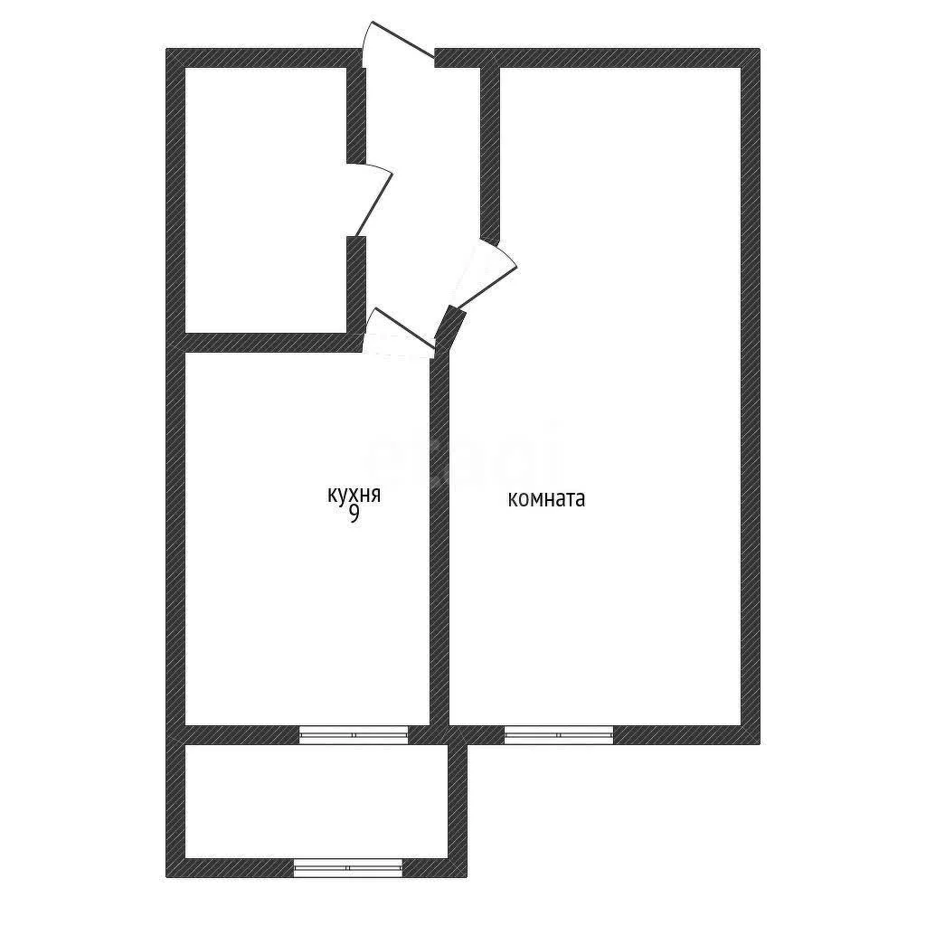 1-к квартира, 34.5м² (улица имени Героя Николая Шевелёва, 5) - миниатюра 8