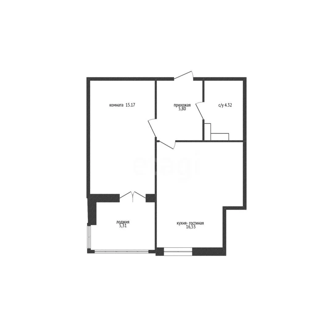 1-к квартира, 41м² (, 16) - миниатюра 13